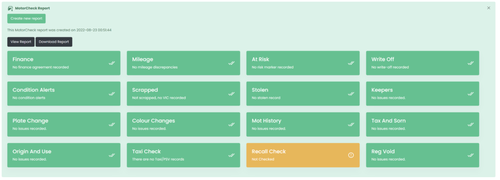MotorCheck integration in the Haswent DMS